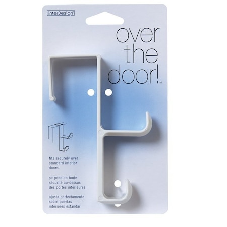 IDESIGN Garment Hook Otd White Double 16101